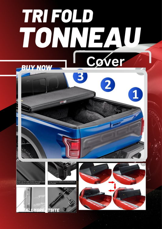 TRI FOLD TONNEAU COVER STRONG DURABLE