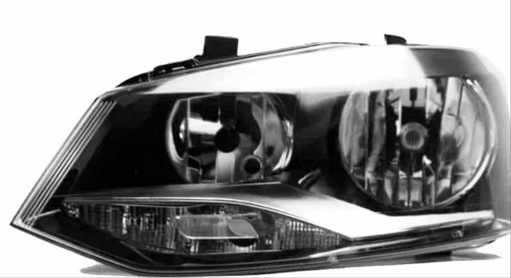 VW POLO 6 2010-2014 LHS HEADLAMP DOUBLE BEAM