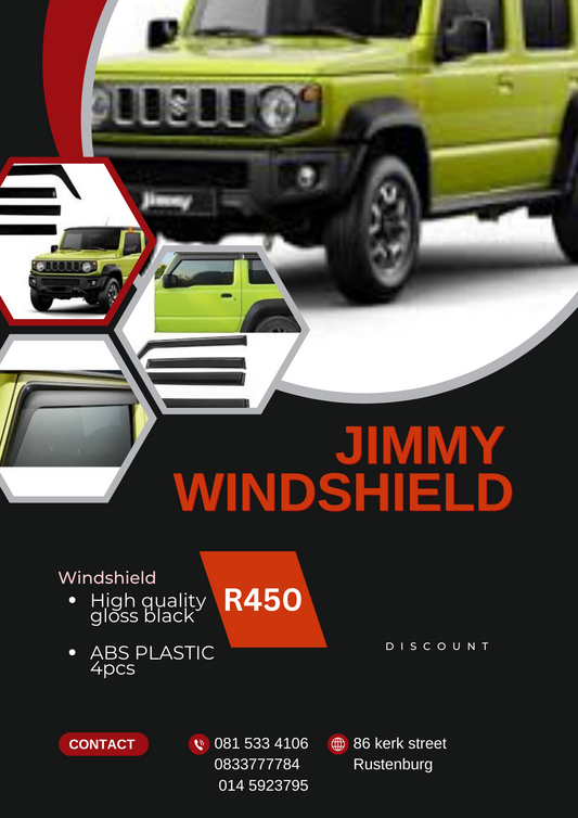 SUZUKI JIMMY GLOSS BLACK WINDSHIELD