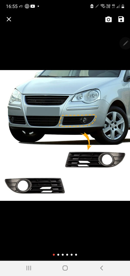 POLO MK3 2005 LHS FOG LAMP COVER WITH HOLE EACH