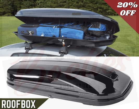 Universal Roof Box 400L GLOSS BLACK  X GLIDE