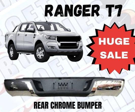 Ford Ranger T6 2012-2016 rear bumper with pdc chrome