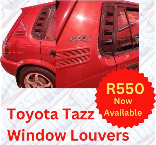 TOYOTA TAZZ WINOW LOUVERS GLOSS BLACK